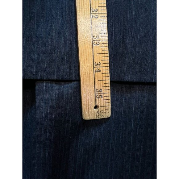 Jos. A. Bank Mens 2-Button Blazer Pleat Front Pant Wool 2-Piece Suit Sz 46L Gray - Picture 10 of 16